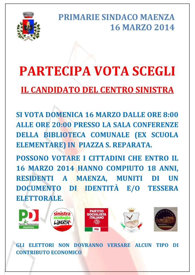 1a comunicazione PD Maenza